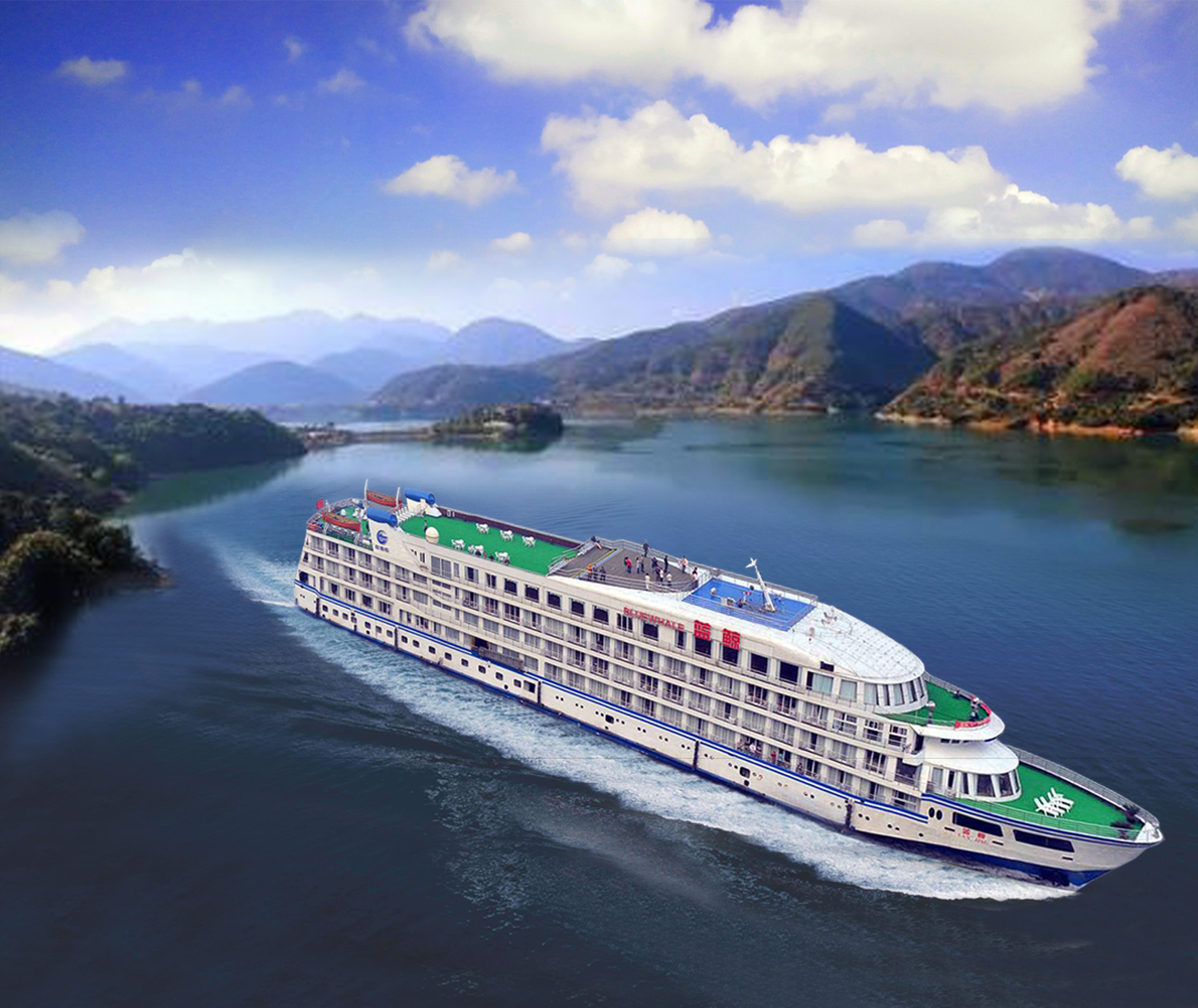 涉外五星游轮长江三峡【蓝鲸号】 (东湖听涛,荆州古城